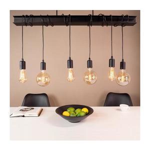 Eglo 43712 - Luster na lanku TOWNSHEND 6xE27/60W/230V čierna 43712 vyobraziť
