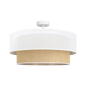 Prisadený luster BORHO 1xE27/60W/230V biela/juta 0378 vyobraziť