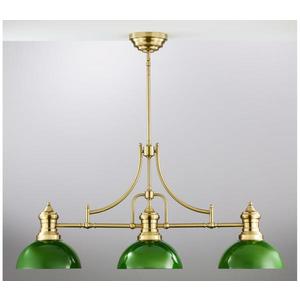 Jupiter 2074 - Luster na tyči PLATINO 3xE27/15W/230V zelená/zlatá 2074 vyobraziť