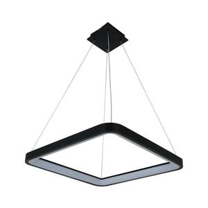 Brilagi - stmievateľný LED závesný luster na lanku FALCON SLIM LED/50W/230V 50x50 cm čierna + diaľkové ovládanie BRDX1331-500/CR vyobraziť