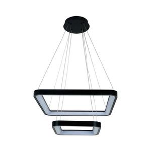 Brilagi - Závesný stmievateľný LED luster na lanku FALCON SLIM LED/78W/230V 50x50 cm čierny + diaľkový ovládač BRDX1331-2/CR vyobraziť