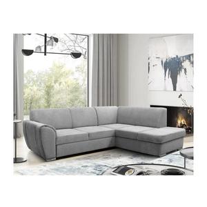 Rozkladacia rohová sedacia súprava s úložným priestorom v tvare L SERPA pravá šedá DORIS RIGHT vyobraziť