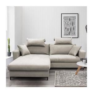 Rozkladacia rohová sedacia súprava HORTA, ľavá, sivá, s úložným priestorom v tvare L MOSS (MONZA) LEFT vyobraziť