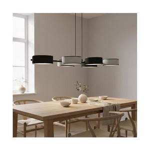 EMIBIG Závesný luster na lanku DRUMZ 6xE14/10W/230V čierna/šedá 1567/6 vyobraziť