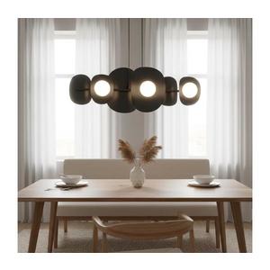 EMIBIG Luster na lanku ELEMENTI 6xG9/8W/230V čierny 1491/6 vyobraziť