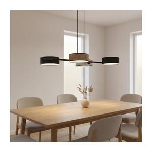 EMIBIG Závesný luster DRUMZ na lane 4xE14/10W/230V čierna/hnedá/sivá 1566/4 vyobraziť