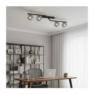 EMIBIG Stropné svietidlo NATON 4xE14/10W/230V čierne/dymové 1509/4 vyobraziť