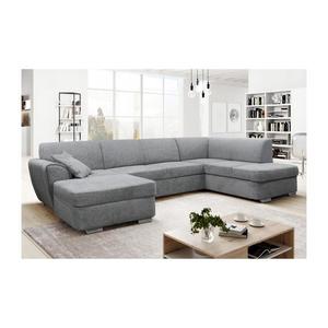Rozkladacia rohová sedacia súprava s úložným priestorom do U SERPA pravá sivá DORIS U RIGHT vyobraziť