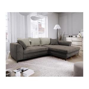 Rozkladacia rohová sedacia súprava s úložným priestorom v tvare L LAGOA pravostranná taupe/šedá GUSTO (GENOA) RIGHT vyobraziť