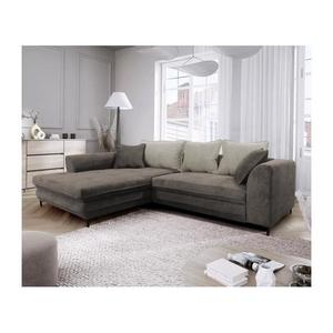 Rozkladacia rohová sedacia súprava s úložným priestorom v tvare L LAGOA ľavá taupe/šedá GUSTO (GENOA) LEFT vyobraziť