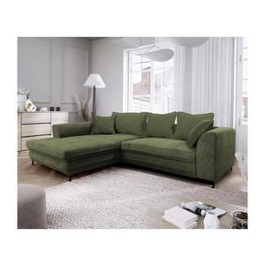 Rozkladacia rohová sedacia súprava v tvare L s úložným priestorom LAGOA, ľavé prevedenie, zelená GUSTO (GENOA) LEFT vyobraziť