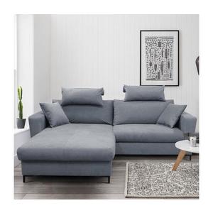 Rozkladacia rohová sedacia súprava HORTA v tvare L, ľavé prevedenie, tmavosivá MOSS (MONZA) LEFT vyobraziť