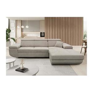 Rozkladacia rohová sedacia súprava s úložným priestorom do L CASTELO pravá sivá MAXIMO NEW (GANS) RIGHT vyobraziť