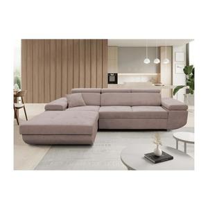 Rozkladacia rohová sedacia súprava s úložným priestorom do tvaru L CASTELO ľavá béžová MAXIMO NEW (GANS) LEFT vyobraziť