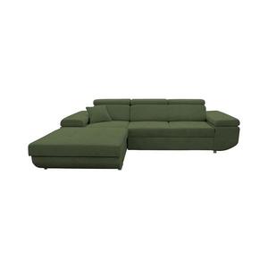 Rozkladacia rohová sedacia súprava s úložným priestorom v tvare L CASTELO ľavá zelená MAXIMO NEW (GANS) LEFT vyobraziť