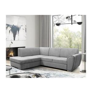 Rozkladacia rohová sedacia súprava v tvare L SERPA s úložným priestorom, ľavé prevedenie, sivá DORIS LEFT vyobraziť