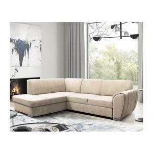 Rozkladacia rohová sedacia súprava do tvaru L s úložným priestorom SERPA, ľavá, béžová DORIS LEFT vyobraziť