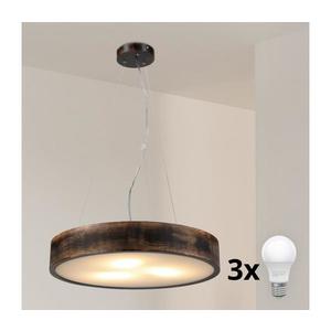 Brilagi - LED závesný luster na lane CARVALHO SMOKEY 3xE27/60W/230V dub pr. 47, 5 cm 8590828019510 vyobraziť