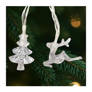 LED vianočný vonkajší reťaz 20xLED/2xAA 2, 2 m IP44 viacfarebné stromčeky a soby 028 0000621 vyobraziť