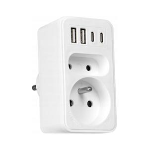 Vayox Rozbočovacia zásuvka 2× zásuvky + 2× USB-C + 2× USB-A BX15292 vyobraziť