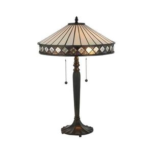 Endon 70935 - Stolová lampa Tiffany FARGO 2xE27/60W/230V priemer 41, 5 cm 70935 vyobraziť