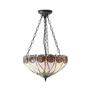 Endon 64175 - Luster na reťazi Tiffany HUTCHINSON 3xE27/60W/230V priemer 40 cm 64175 vyobraziť