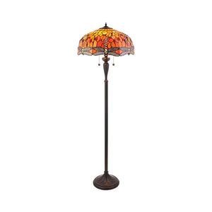 Endon 64070 - Stojacia lampa Tiffany DRAGONFLY 2xE27/60W/230V priemer 50 cm 64070 vyobraziť