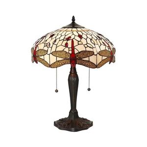 Endon 64085 - Stolná lampa Tiffany DRAGONFLY 2xE27/60W/230V pr. 41 cm 64085 vyobraziť