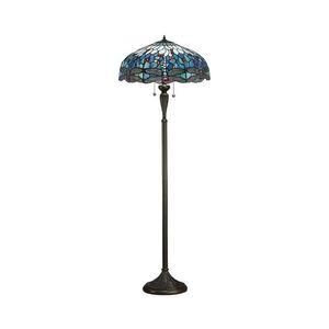 Endon 64069 - Stojacia lampa Tiffany DRAGONFLY 2xE27/60W/230V, priemer 50 cm 64069 vyobraziť