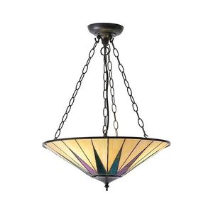 Endon 70754 - Luster na reťazi Tiffany DARK STAR 3xE27/60W/230V pr. 49 cm 70754 vyobraziť
