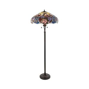 Endon 64323 - Stojacia lampa Tiffany SULLIVAN 2xE27/60W/230V priemer 56 cm 64323 vyobraziť