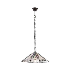 Endon 63938 - Luster na reťazi Tiffany ASTORIA 1xE27/60W/230V pr. 48 cm 63938 vyobraziť