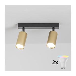 Brilagi - LED stmievateľné bodové svietidlo SELE GOLDEN 2xGU10/6, 5W/230V čierna/zlatá BG1006+AI2296 vyobraziť