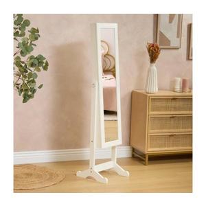 Atmosphera - Stojacie zrkadlo so šperkovnicou KRISTIN 146, 8x37 cm biele 114665 vyobraziť