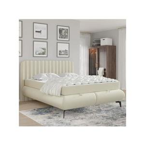 Čalúnená posteľ s matracmi a úložným priestorom ALEXA 160x200 cm béžová 04KTCLU729P160S1EG22 vyobraziť