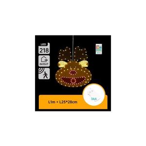 B.V. - LED vianočná dekorácia 218xLED/3xAA IP44 + diaľkové ovládanie sob 28 cm B10303AAED vyobraziť