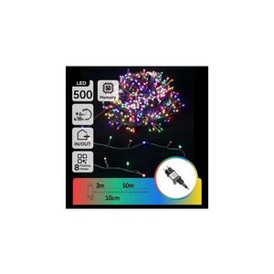 B.V. - LED RGBY Vonkajší vianočný reťaz 500xLED/3, 6W/230V 50m IP44 B10303ABNL vyobraziť