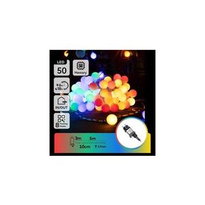 B.V. - LED RGBY Vonkajší dekoračný svetelný reťaz 50xLED/3, 6W/230V/8 funkcií 5m IP44 B103031RK vyobraziť