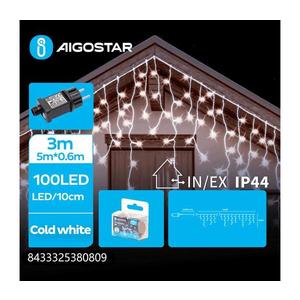 B.V. - LED Vonkajší vianočný reťazec 100xLED/8 funkcií 8x0, 6m IP44 studená biela B103031QG vyobraziť