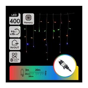 B.V. - LED vonkajší vianočný reťaz 400xLED/8 funkcií 23x0, 6m IP44 viacfarebný B103031QJ vyobraziť