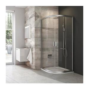 Ravak 3B270U00Z1 - Sprchový kút štvordielny štvrťkruhový BLIX 90 × 90 cm matný chróm 3B270U00Z1 vyobraziť