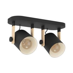 Eglo 43557 - Bodové svietidlo HORNWOOD 2xE27/28W/230V čierne 43557 vyobraziť