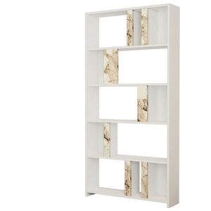 Knižnica Lime White Marble and White vyobraziť