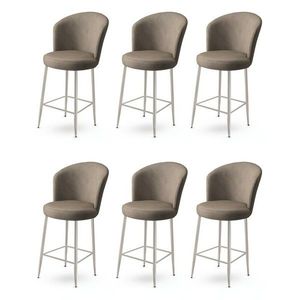 Súprava barových stoličiek Fora Cappuccino a Chrome, 6 ks, 6 ks vyobraziť