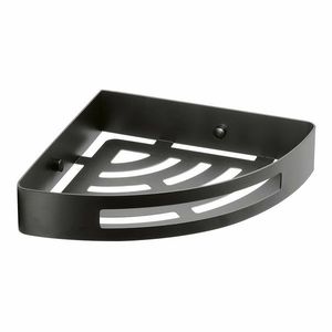 GEDY 247914 Smart rohová polica do sprchy, 21 x 4, 5 x 21 cm, čierna matná vyobraziť