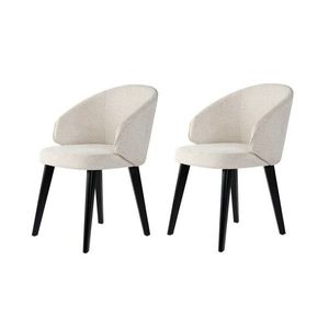 Súprava jedálenských stoličiek Bentley White and Black, 2 ks vyobraziť