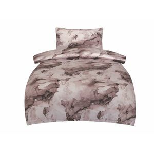 Satinové povlečení Deluxe Minerals hnědý , 140 x200 cm, 70 x 90 cm vyobraziť