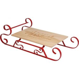 Vianočná servírovacia tácka z borovice Sane, 46 × 22 × 14 cm vyobraziť