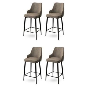 Súprava barových stoličiek Enox Black, 4 ks, 4 ks vyobraziť