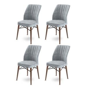 Súprava jedálenských stoličiek Flex Grey and Brown, 4 ks vyobraziť